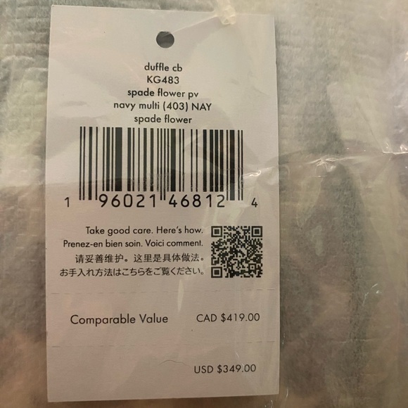 Kate Spade Spade Flower Dolly Duffle Crossbody NWT - Picture 6 of 7